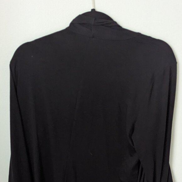 Nomadic Travelers Women's Black Open Draped Cardigan, Large - Picture 4 of 5